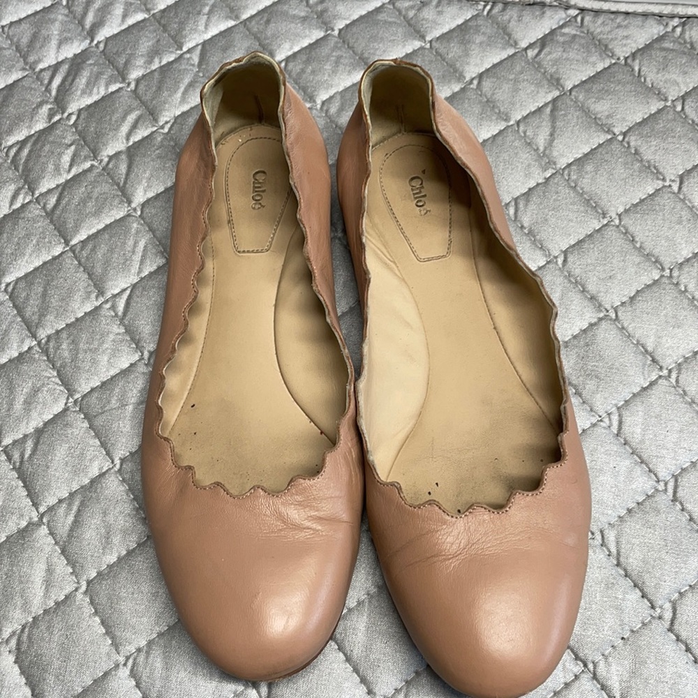 used Chloe flats